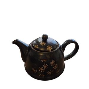 Numi Black Floral Teapot